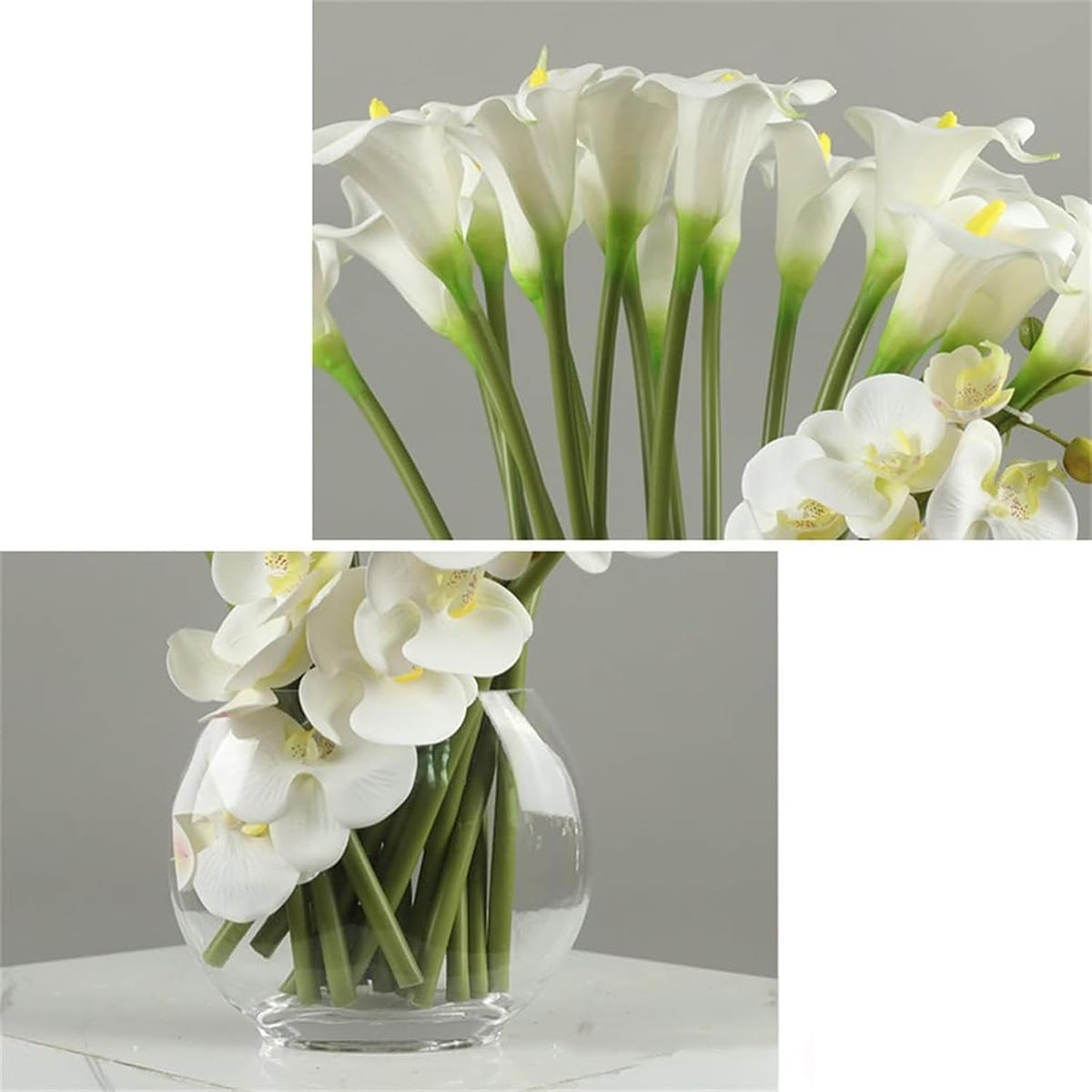 Lifelike Faux Flower Arrangements