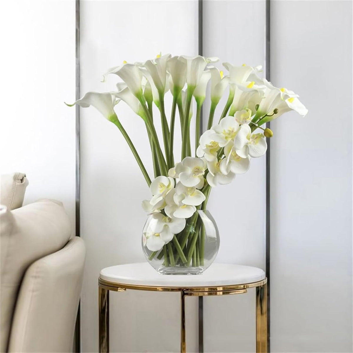 Lifelike Faux Flower Arrangements